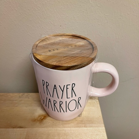 Rae Dunn Other - New Rae Dunn Pink Prayer Warrior Topped Mug